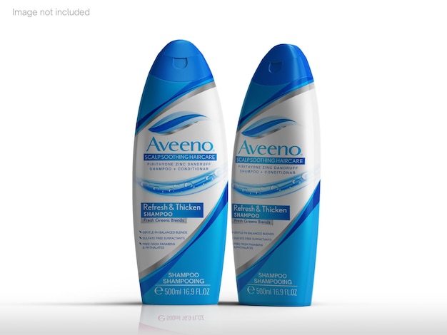 Shampoo bottle mockup