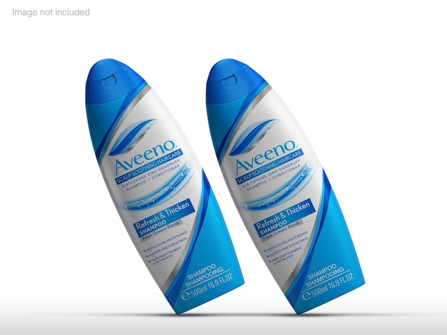 Mockup di bottiglia di shampoo