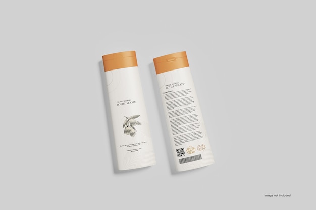 Flacone di shampoo psd mockup