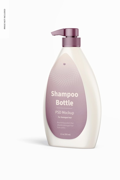 Bottiglia di shampoo con pompa mockup