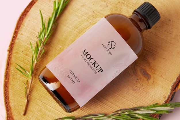 shampoo packaging mockup design
