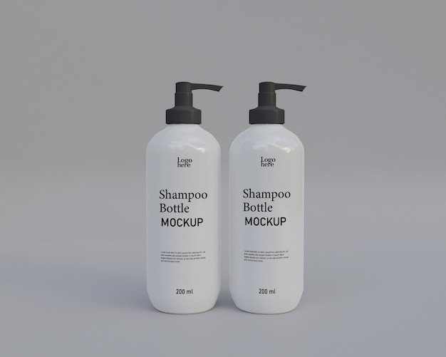 shampoo spray bottle mockup