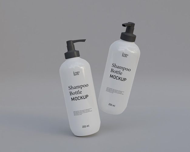 shampoo spray bottle mockup