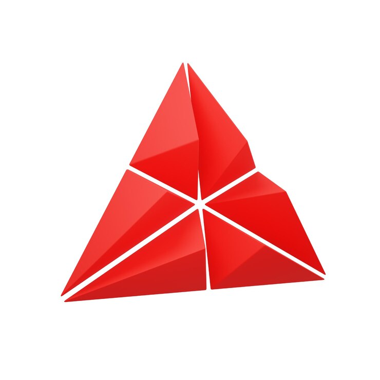 PSD shape triangle abstract 3d icon shapely