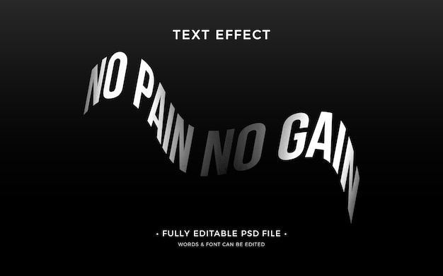 PSD shapes text effect