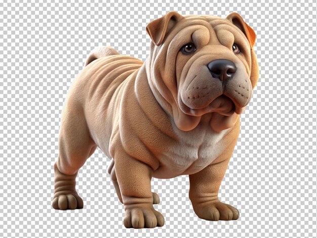 Shar pei breed dog