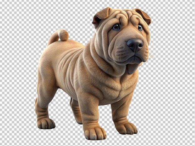 Shar pei breed dog