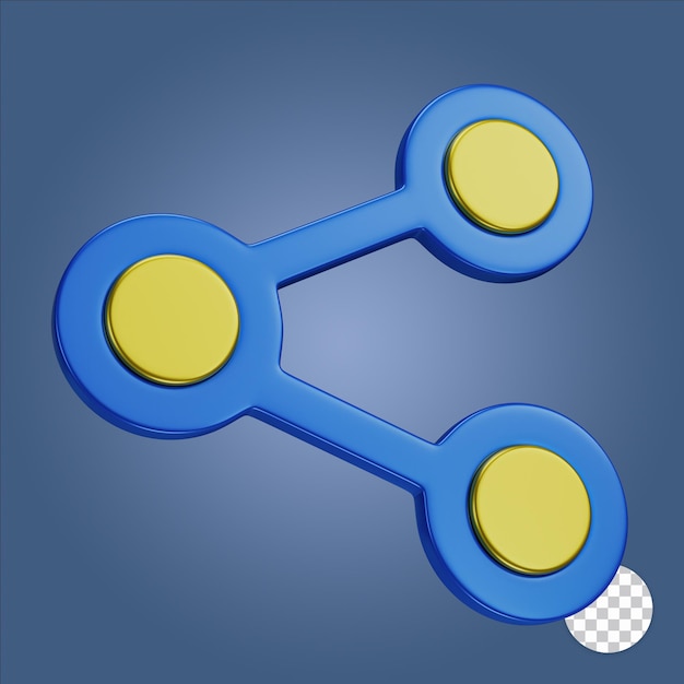 Share 3d icon