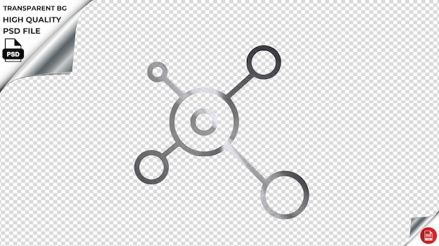 PSD condivisione connessione connessione analisi analizzare gradiente metallico psd trasparente