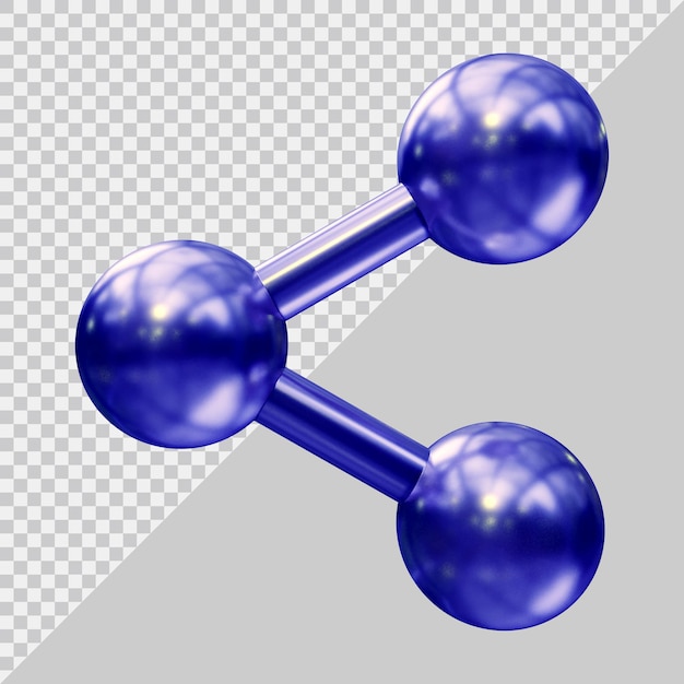 PSD 3dモダンスタイルのソーシャルメディアの共有アイコン