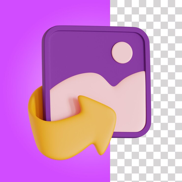 PSD поделиться фото 3d иллюстрации