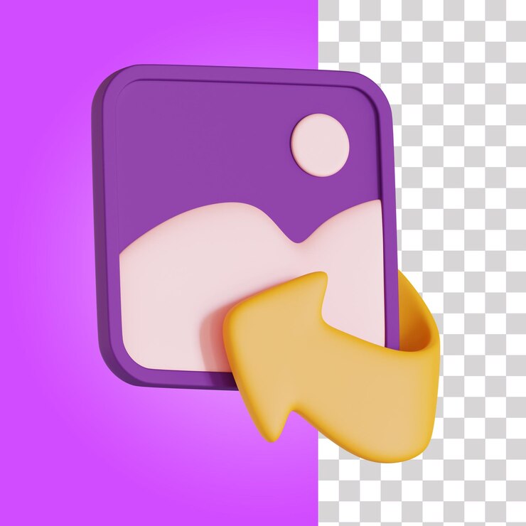 PSD поделиться фото 3d иллюстрации