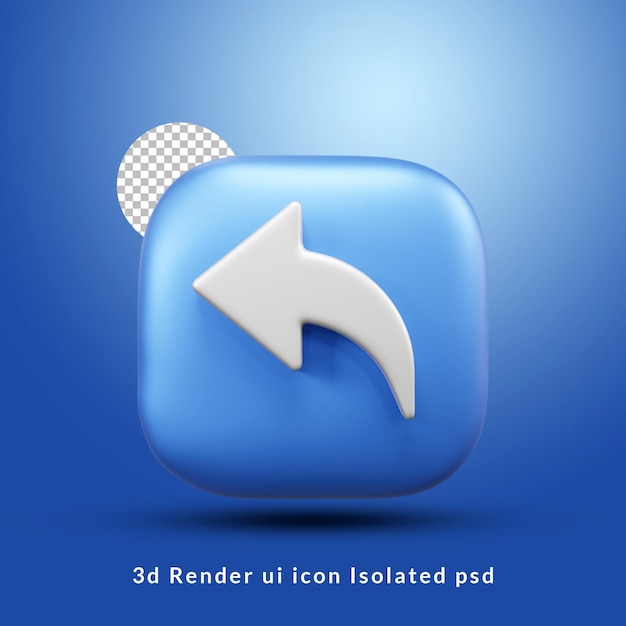 share ui icon 3d render isolated