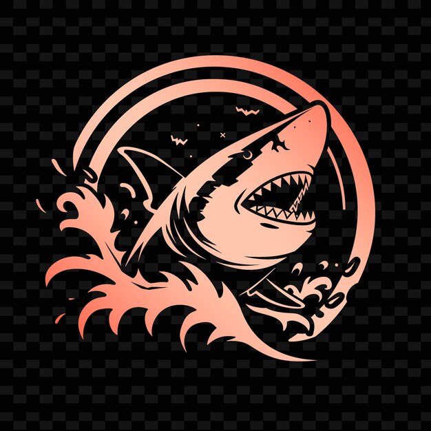 PSD a shark with a shark head on the bottom of it