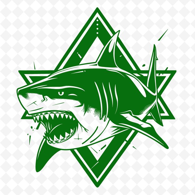 PSD a shark with a shark head on the top of it