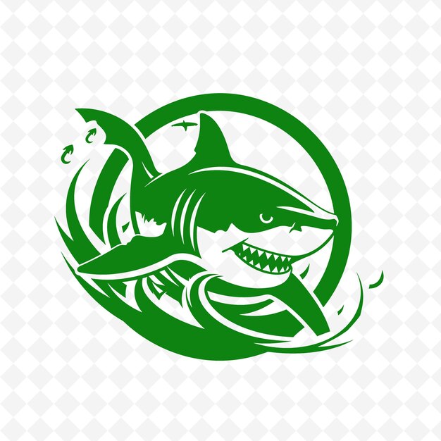 PSD a shark with a shark on its head