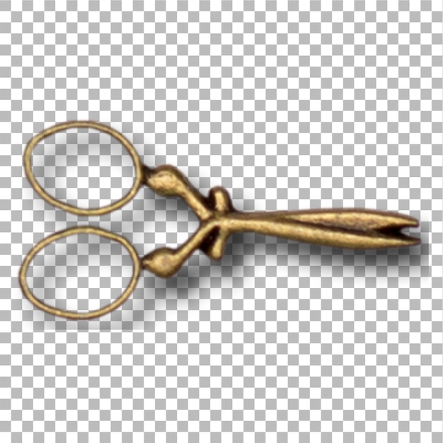 Sharp scissor isolated on plain background element can be used for design project