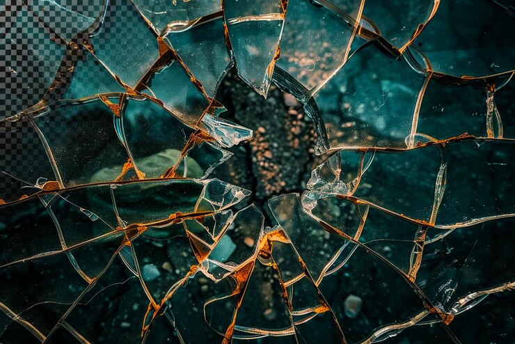 PSD shattered glass abstract