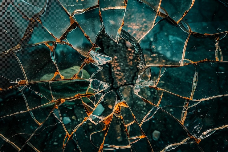 PSD shattered glass abstract