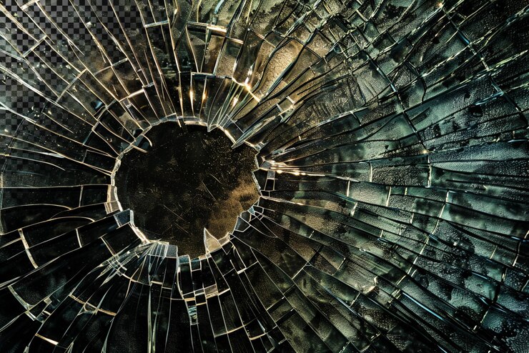 PSD shattered glass