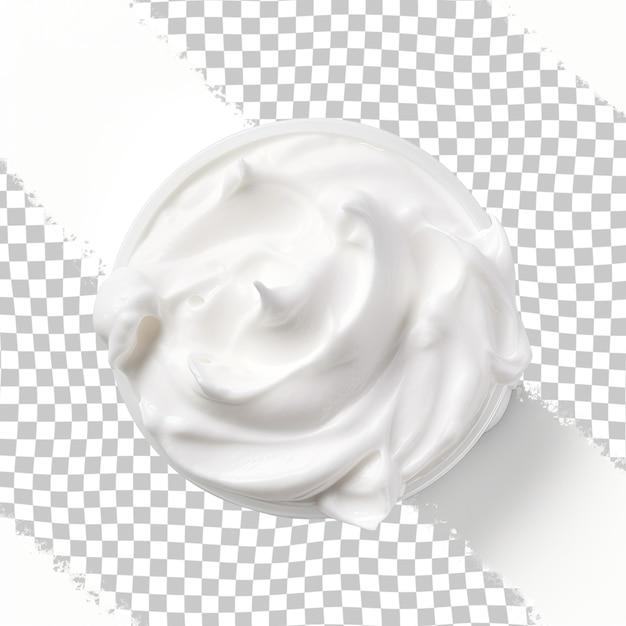 PSD shaving foam transparent cosmetic foam mousse cleanser isolated on transparent background foamy