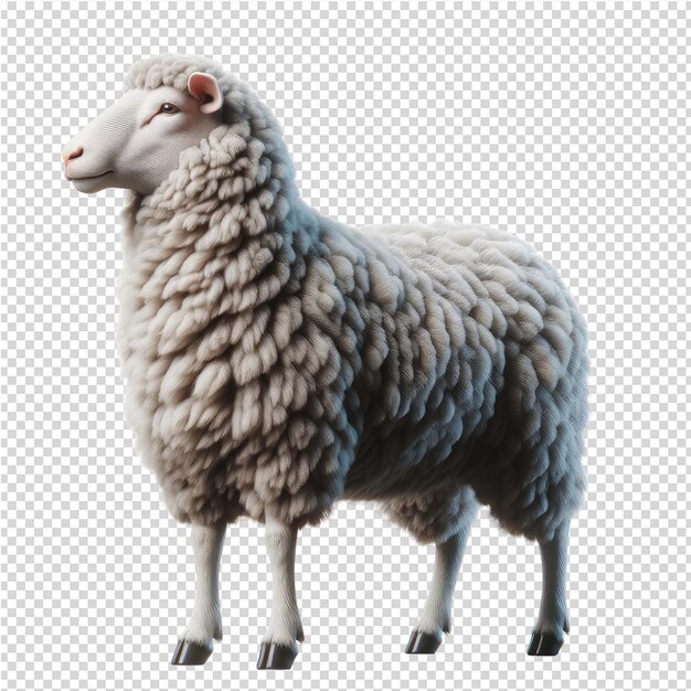 PSD a sheep is shown with a red eye