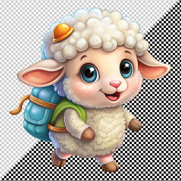 PSD sheep with bag pack