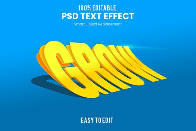 PSD sheet text effect template