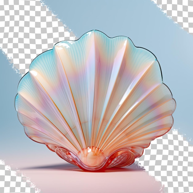 PSD 固い透明色の背景に対する貝