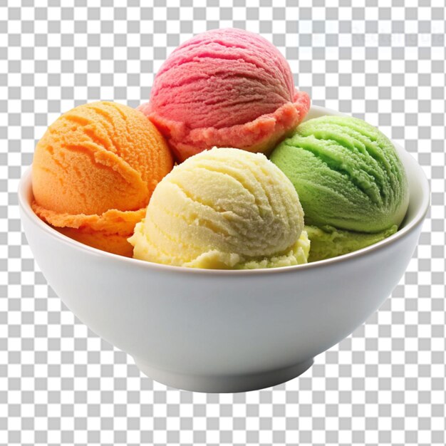 PSD sherbet on transparent background