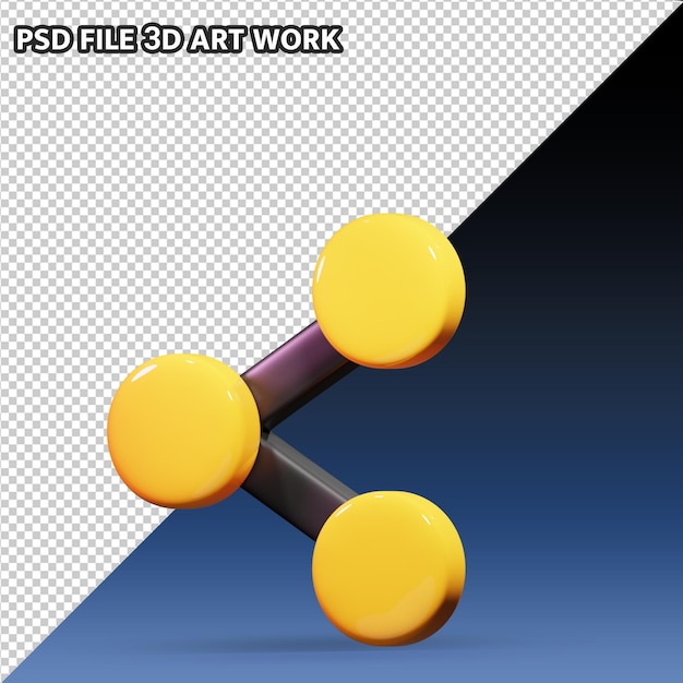 PSD 시어 아이콘 3d