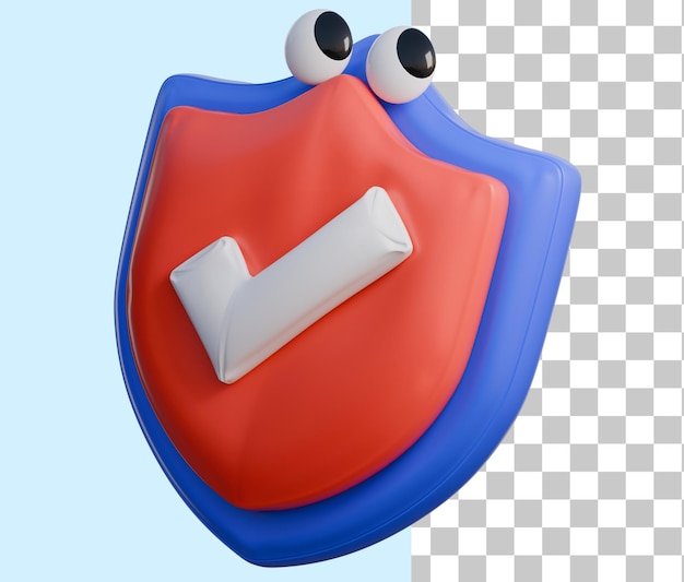 Shield 3d balloon icon