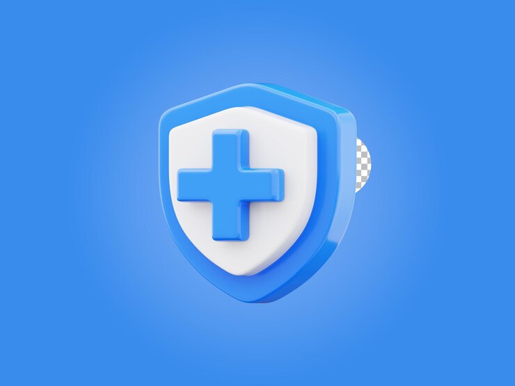 PSD 드 플러스 크로스 사인 아이콘 (health care first aid symbol) 3d 렌더링 일러스트레이션