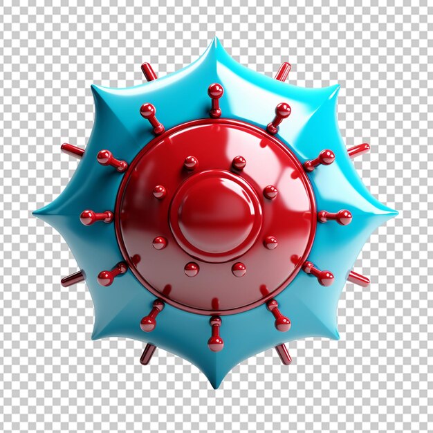 Shield protecting virus to enter concept