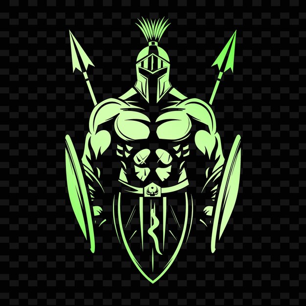 A shield with a shield and a shield with a green background