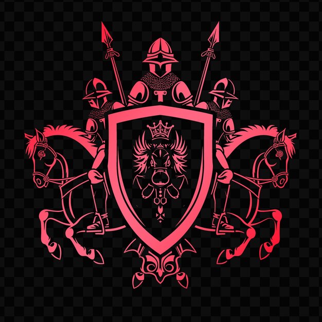 PSD a shield with a shield and the word quot knight quot on it