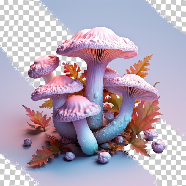 PSD shiite fungi transparent background