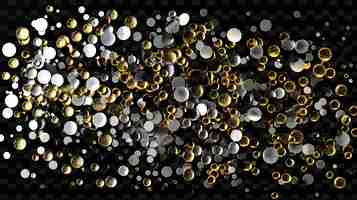 PSD shimmering sequins scattered and clustered sequin collage y2k texture shape background decor art