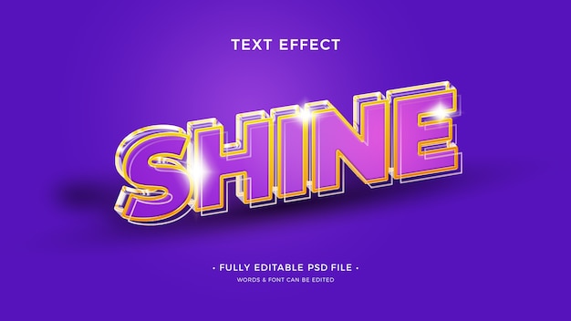 Shine text effect