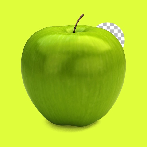 Shining apple for your food element design