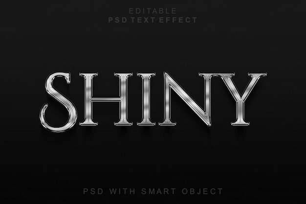 Shiny 3D Text Effect