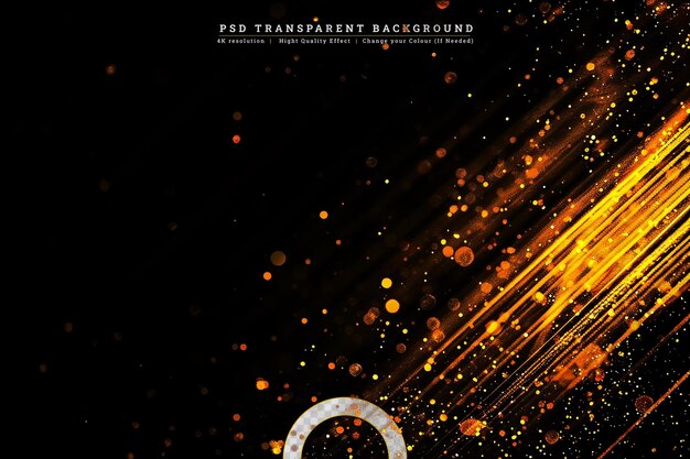 PSD shiny energy abstract on transparent background