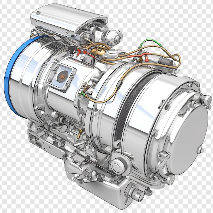 PSD shiny engine machine