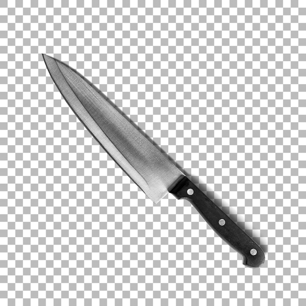 Shiny sharp knife from stainless steel