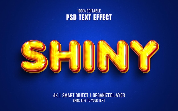 Shiny text effect