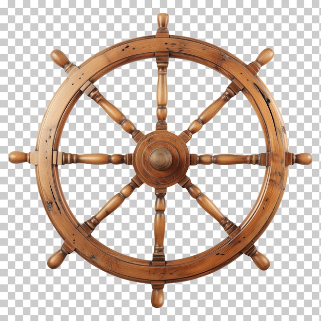 PSD ship boat steering wheel isolated on transparent background png psd