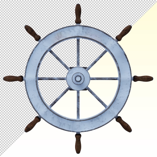 PSD ship helm wheel