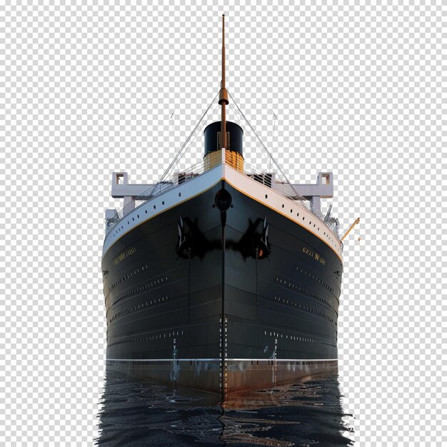 Ship isolated on transparent background