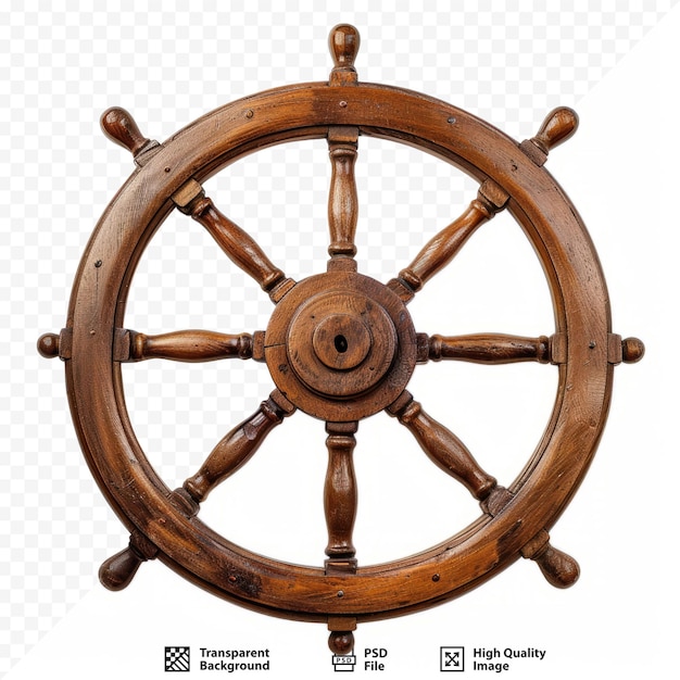 Ship s steering wheel marine steering wheel wood old sample isolated on white isolated background