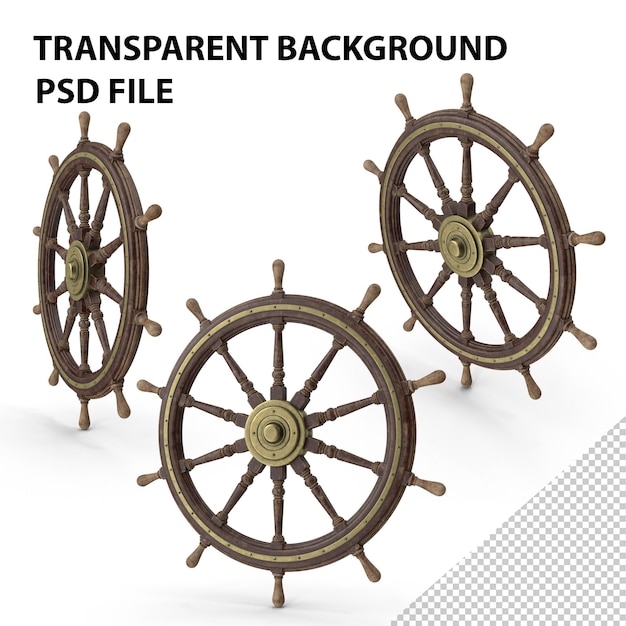 Ship's steering wheel png